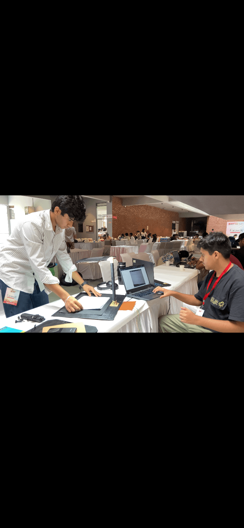 Faraway hackathon floor